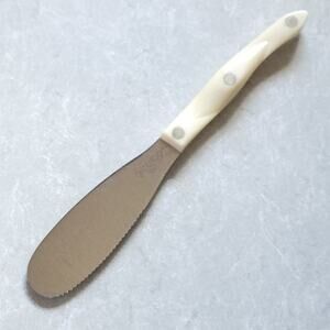 Vtg Cutco Specialty Spreader Spatula Knife 1768KK Pearl Handle Serrated Edge USA